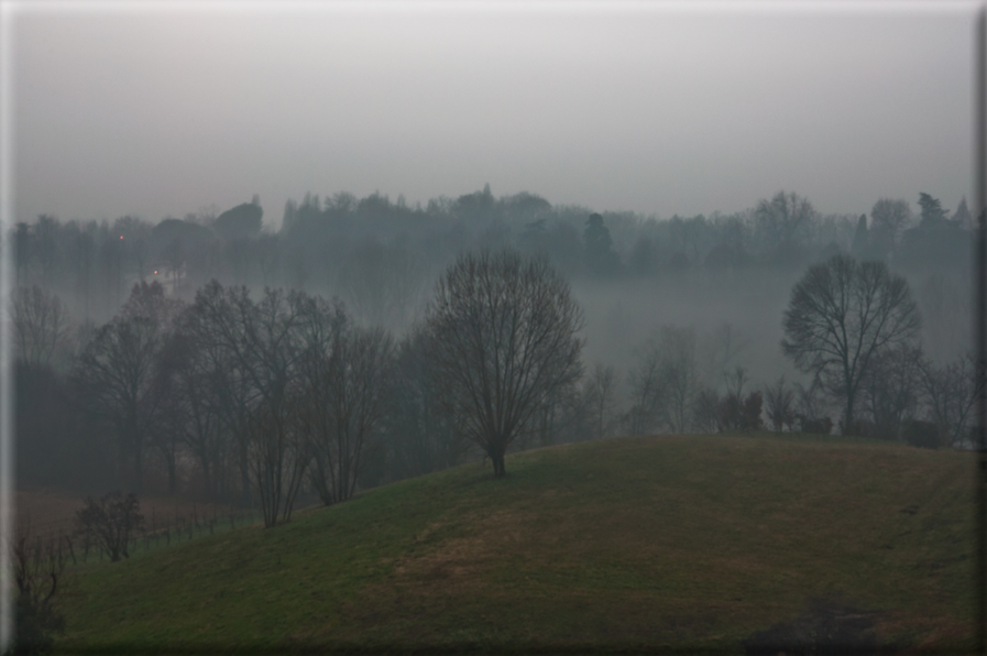 foto Colline di Romano d'Ezzelino nella Nebbia